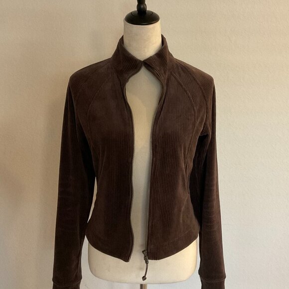 lululemon athletica Jackets & Blazers - lululemon athletica Brown Corduroy Zip Jacket
